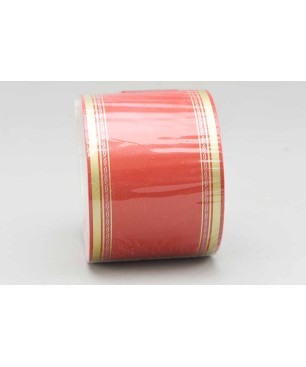 Nastro per funebre 75 mm in carta lunghezza 50 m - Rosso