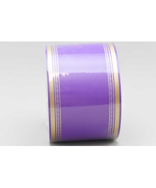 Nastro per funebre 75 mm in carta lunghezza 50 m - Viola Chiaro/Scuro Bicolore