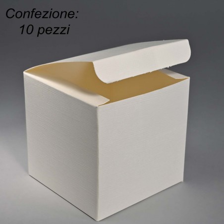 Scatole pieghevoli 10 Pezzi - Seta / 10x10x10 Cm