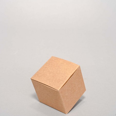 Scatole pieghevoli 10 Pezzi - Avana / 6x6x6 Cm 