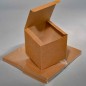 Scatole pieghevoli 10 Pezzi - Avana / 14x14x14 Cm