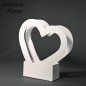 Shopper in carta "love" 30x29,5 - Bianco