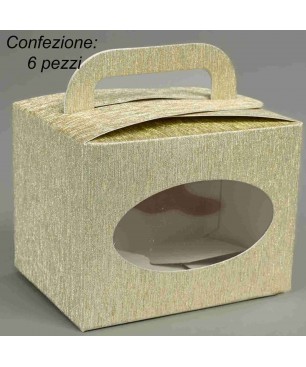 Borsina in carta.con Finestra 10,2x7,5 cm - altezza 7,5 cm 