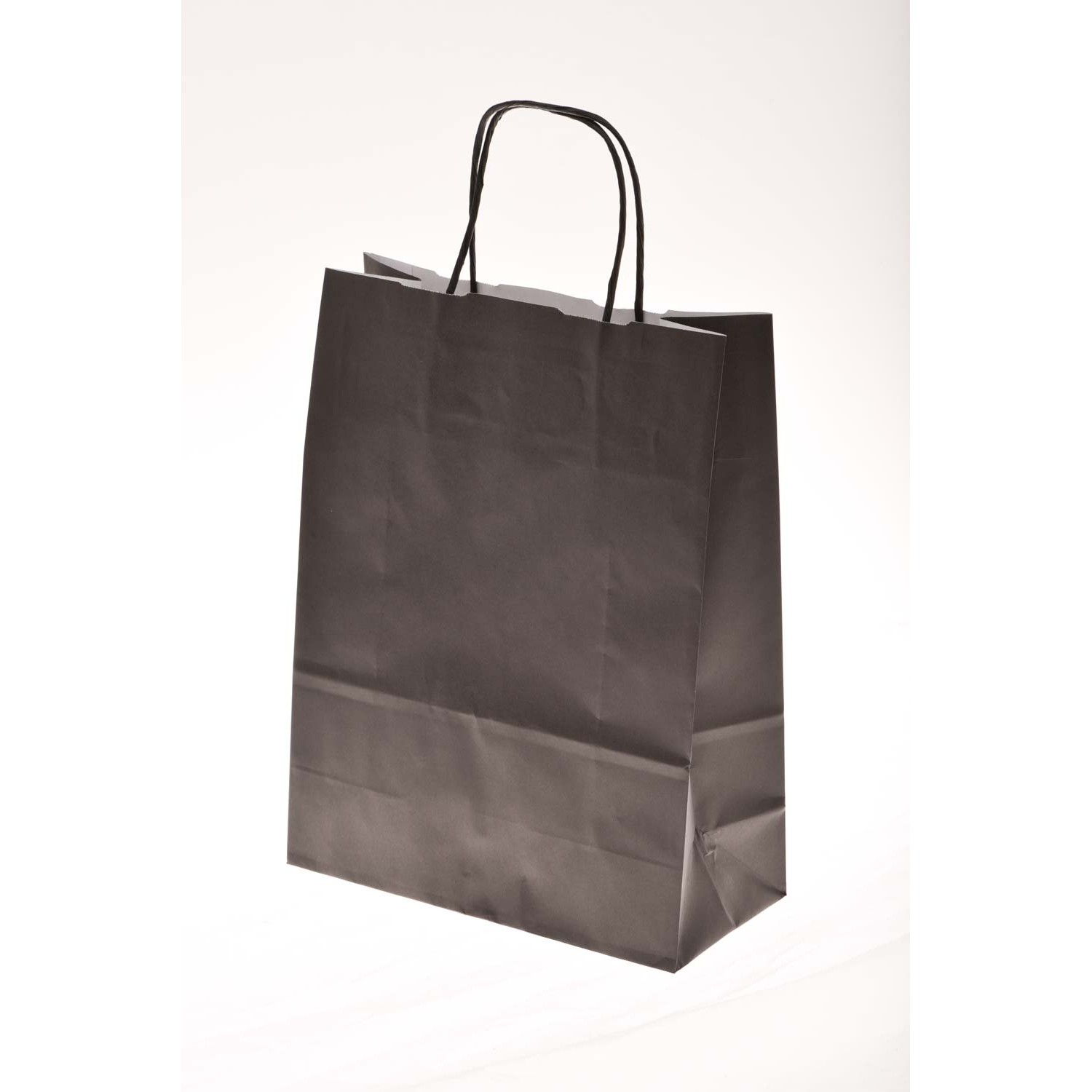 Borsina shopper con cordino-45X15X50-Nero 25 Pz.