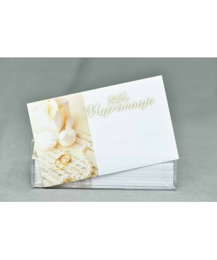 Bigliettini auguri per matrimonio 100 pezzi - Assortiti