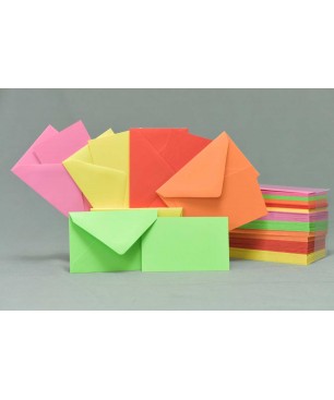 Bigliettini e buste - 7x11 Cm / Multicolor colori forti