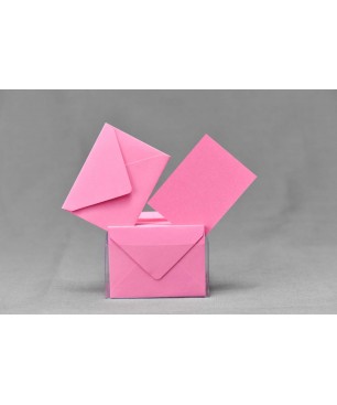 Bigliettini e buste - 7x11 Cm / Fuxia