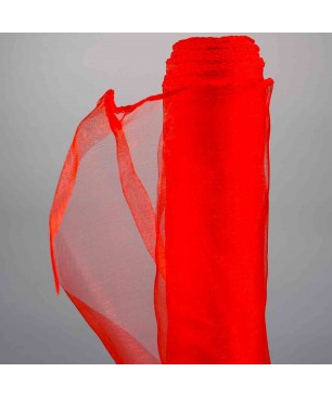 Bobina "Organza" - 72 Cm x 9 M / Rosso