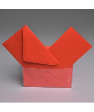 Bigliettini e buste - 7x11 Cm / Rosso