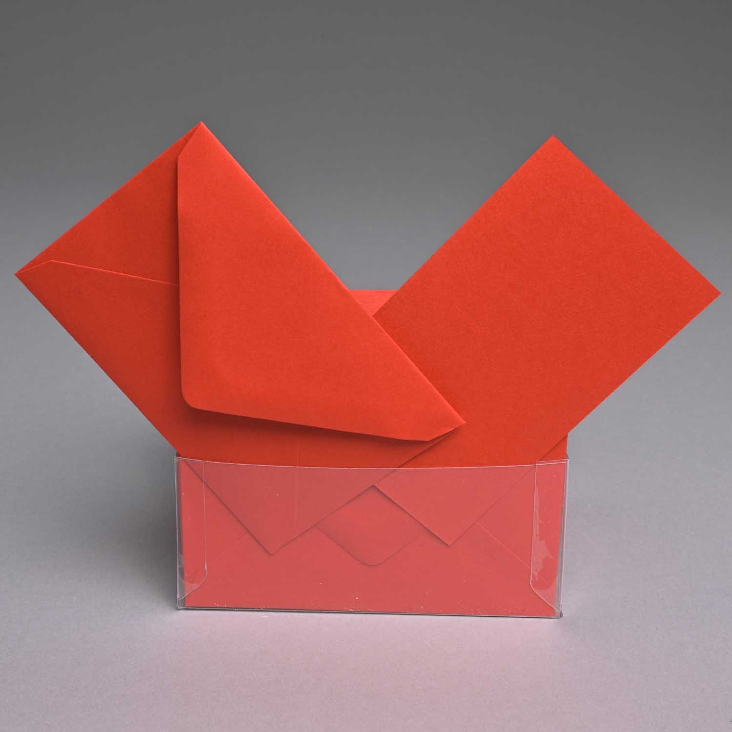 Bigliettini e buste - 7x11 Cm / Rosso