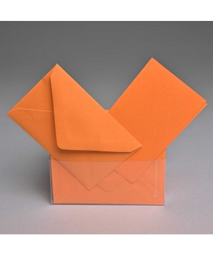 Bigliettini e buste - 6x8 Cm / Arancione