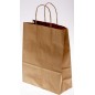 Borsine shopper con cordino 25 Pezzi - 14x9x20 Cm / Avana