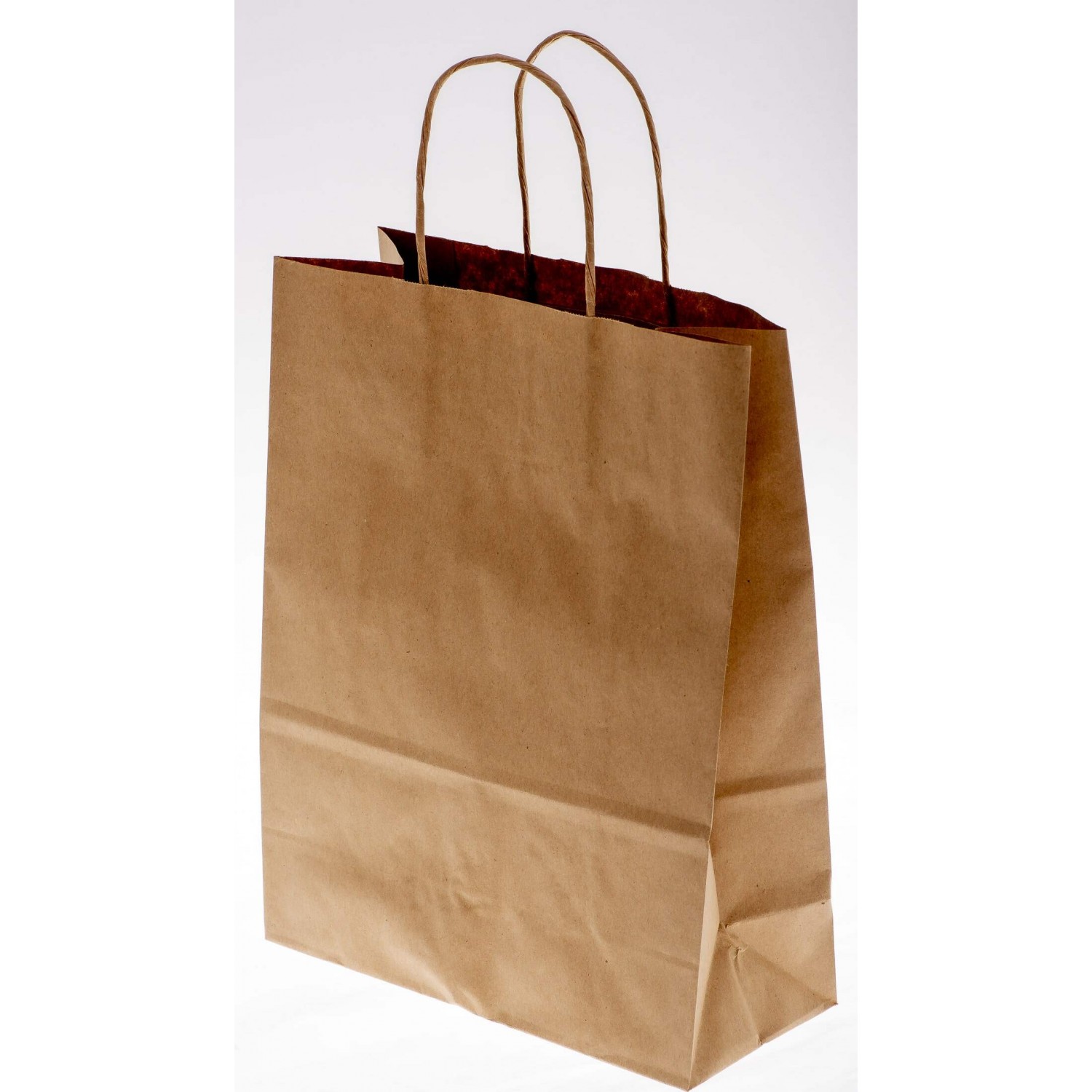 Borsine shopper con cordino 25 Pezzi - 22x10x29 Cm / Avana