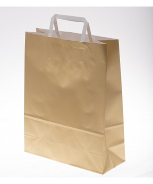 Borsine shopper piattina 25 Pezzi - 32x16x44 Cm / Avana