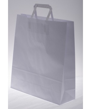 Borsine shopper piattina 25 Pezzi - 26x11x34,5 Cm / Bianco