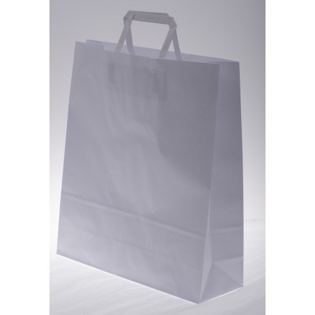 Borsine shopper piattina 25 Pezzi - 26x11x34,5 Cm / Bianco