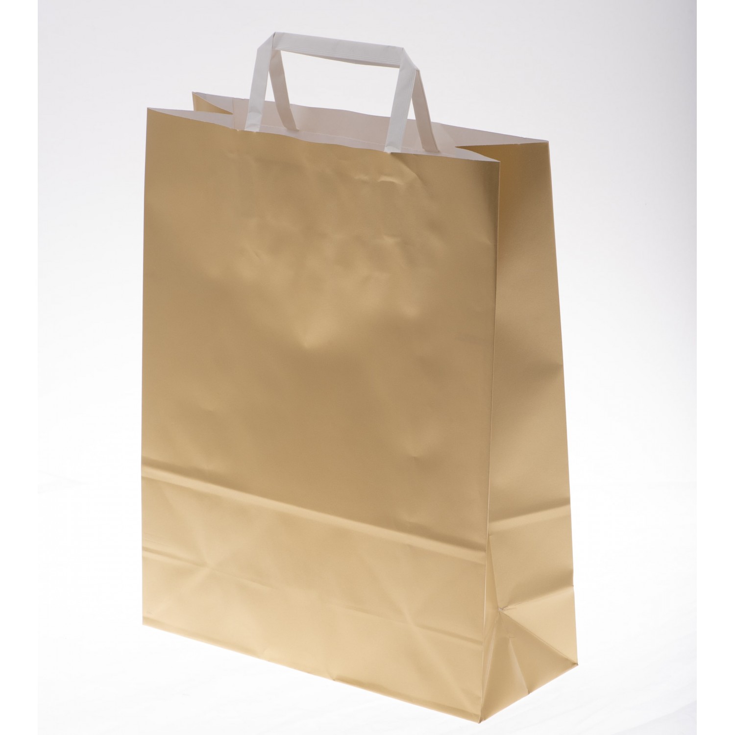 Borsine shopper piattina 25 Pezzi - 26x11x34,5 Cm / Avana