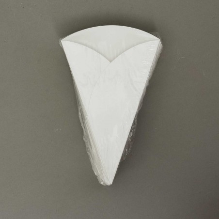 Coni portariso in carta 25 Pezzi - 18,5x11 Cm / Bianco