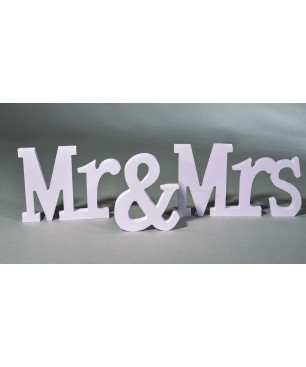 Scritta Mr and Mrs - 10 CM