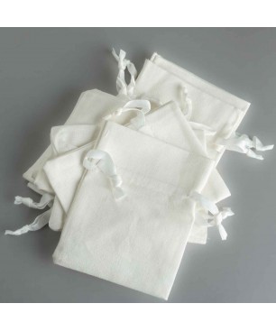 Sacchetti "Cotone" 10 Pezzi - 9x12 Cm / Bianco