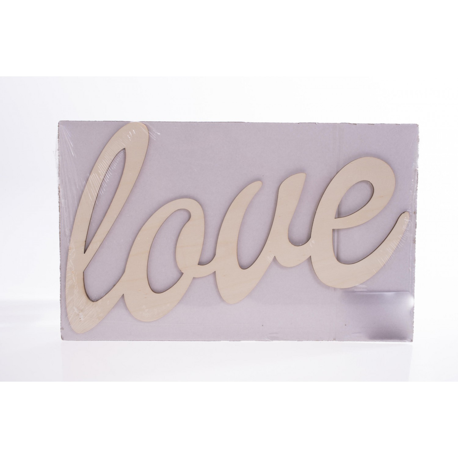 Scritta "love" in legno - 2 Misure - 34x21 cm