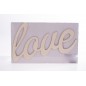 Scritta "love" in legno - 2 Misure - 34x21 cm