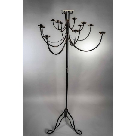 Candelabro St Barth in ferro nero