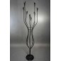 Candelabro nero 8 luci - 170 CM