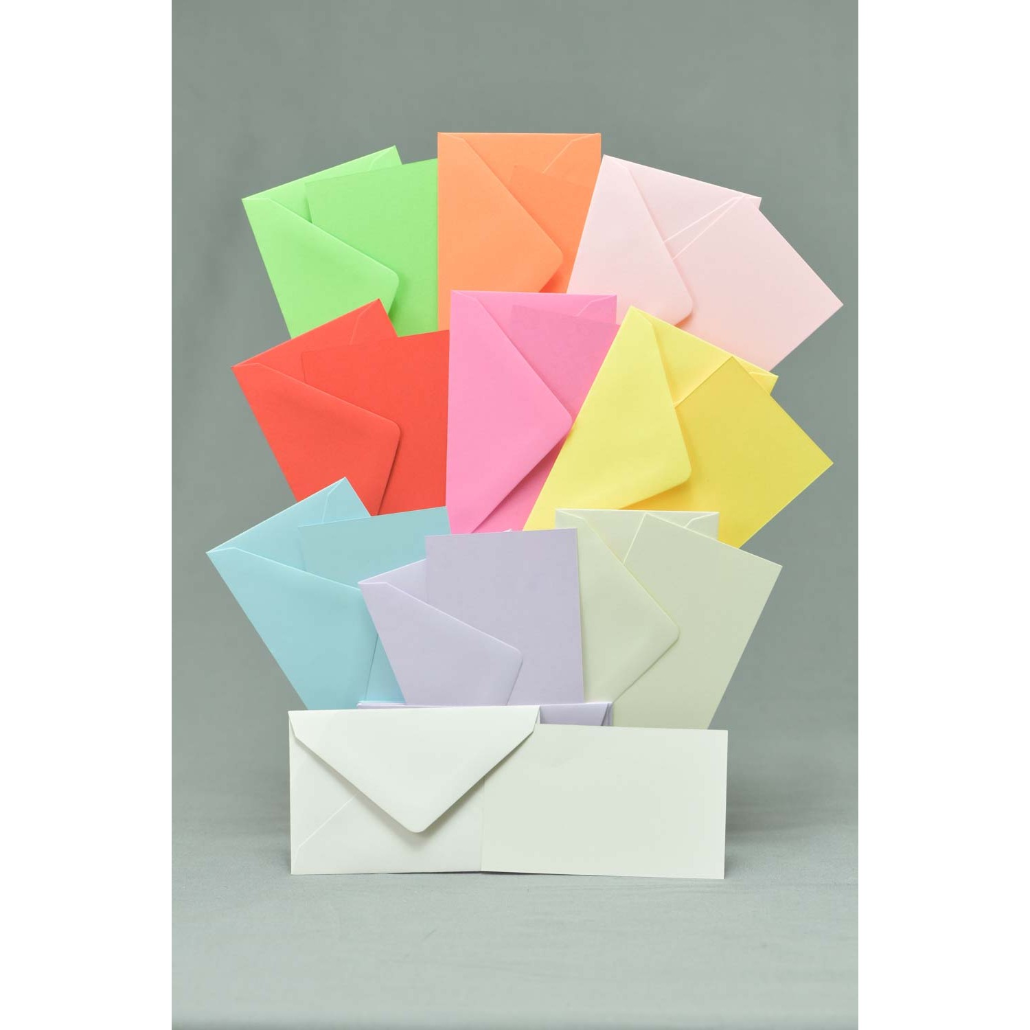 Bigliettini e buste 100 Pezzi - 7x11 Cm / Multicolor  