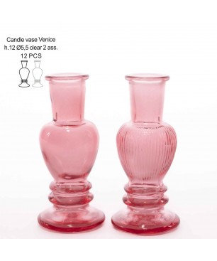 Portacandele "Venice" D 5 Cm - Rosa