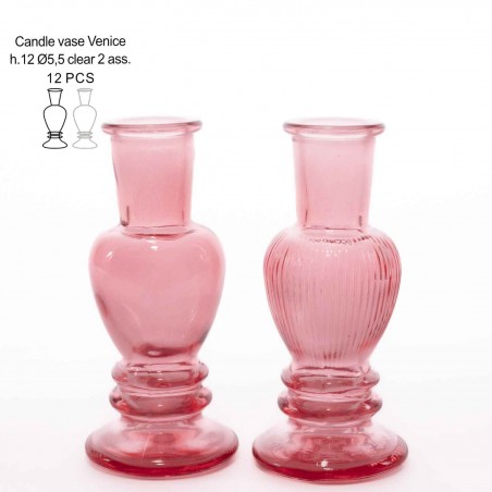 Portacandele "Venice" D 5 Cm - Rosa