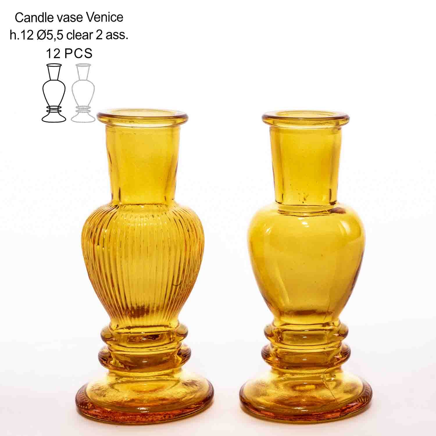 Portacandele "Venice" D 5 Cm - Ocra