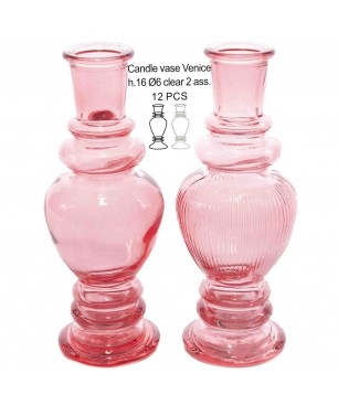 Portacandele "Venice" D 5,7 Cm - Rosa