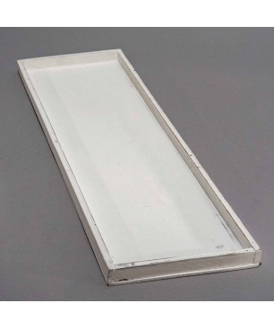 Base rettangolare in legno bianco - 60x17,5 CM