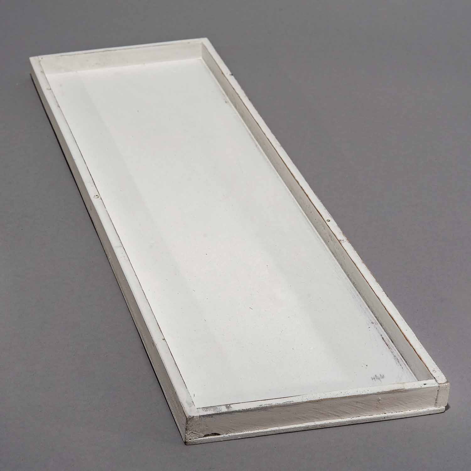 Base rettangolare in legno bianco - 60x17,5 CM