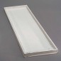 Base rettangolare in legno bianco - 60x17,5 CM