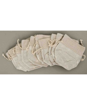 Sacchetti in cotone 9 X 14 CM colore naturale