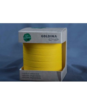 Nastro in Cotone naturale 10 MM x 10 M - Vari Colori - Giallo