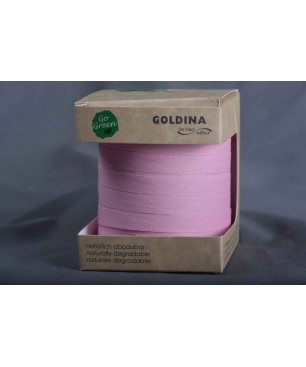 Nastro in Cotone naturale 10 MM x 10 M - Vari Colori - Rosa