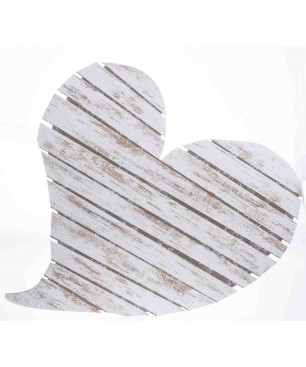 Cuore shabby in MDF - 65x61 Cm