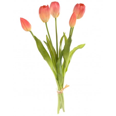 Tulipani "Real touch" - Crema/rosa