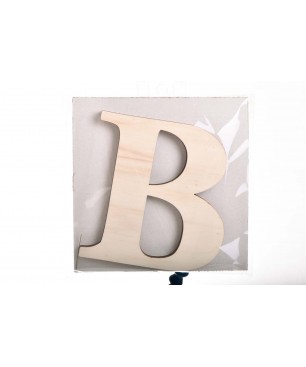 Lettera in legno - 15 Cm / B