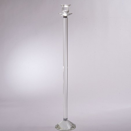 Candelabro in cristallo - 12x70 Cm / Trasparente