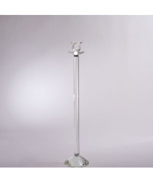 Candelabro in cristallo - 12x60 Cm / Trasparente