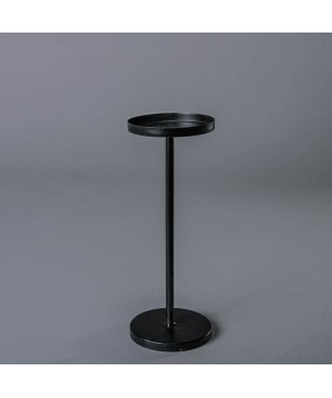 Candelabro in metallo - 8,3x22 Cm / Nero