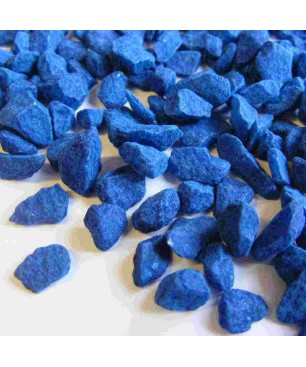 Pietra decorativa in sacchetto da 1 Kg - Blu 