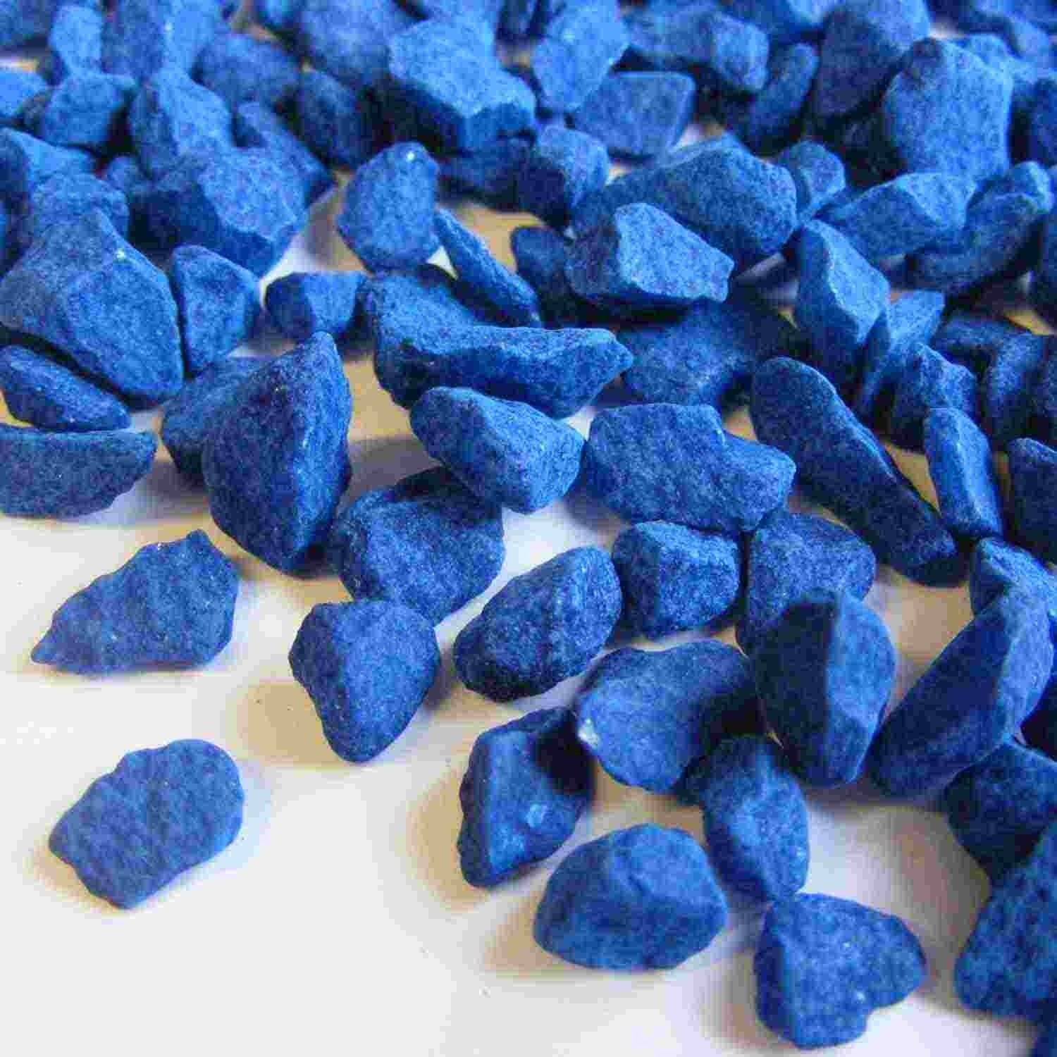 Pietra decorativa in sacchetto da 1 Kg - Blu 