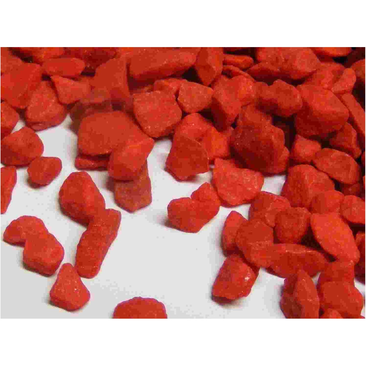 Pietra decorativa in sacchetto da 1 Kg - Rosso amore 