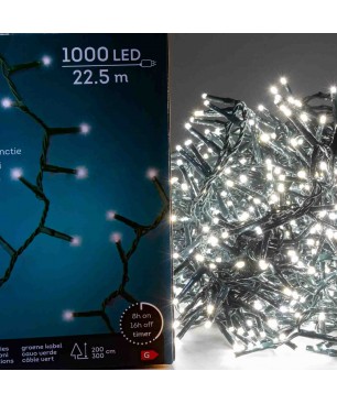 Catena di luci LED Compact / Twinkle - Filo Verde / Luce bianca calda - 22,5 M / 1000 LED