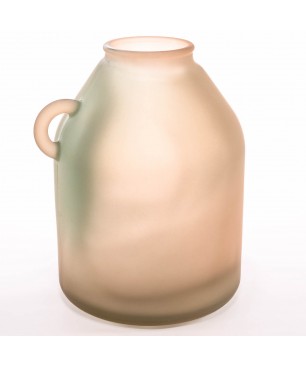 Vaso in vetro riciclato - Beige / D21,5 Cm